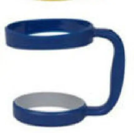 25pcs 8color New Hot Cups Holder Plastic Cup two ring handle 30oz umbler Handle Fit for Cup Mugs 30oz two ring handle - Цвет: Коричневый