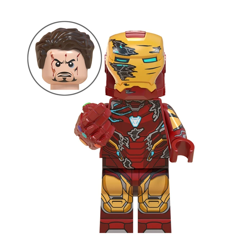 WM758 Одиночная Marvel Мстители эндмейд Железный человек Бесконечность гаунтлет Капитан Америка Тор строительные блоки фигурка игрушки для детей - Цвет: WM758
