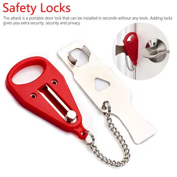 

Portable Hotel Door Lock Locks Self-Defense Door Stop Travel Travel Accommodation Door Stopper Door Lock