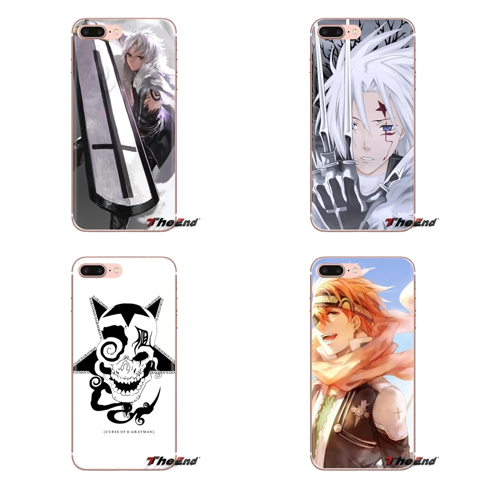 Soft Transparent Cases Covers For Samsung Galaxy A3 A5 A7 A9 A8 Star A6 Plus 2018 2015 2016 2017 D Gray Man anime |