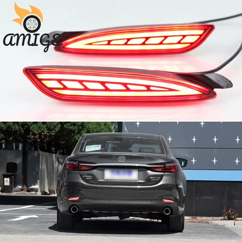 

Автомобильный светодиодный задний фонарь s, задний фонарь для Mazda 6 Atenza 2019 2020, задние фонари, стоп светильник, задний отражатель, противотуманные фары s