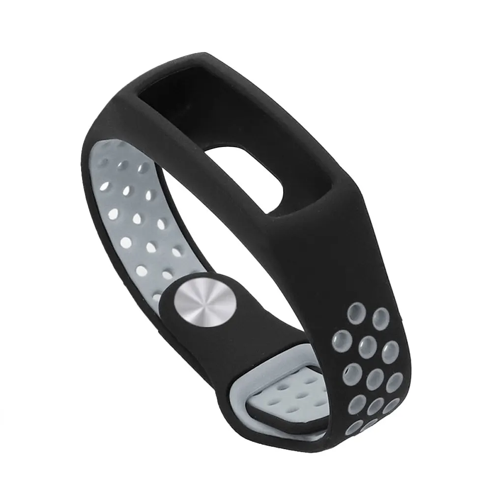 Силиконовые двухцветные ремешки для часов для huawei Honor Band 4 5 сменный ремешок для часов дышащий спортивный ремешок на запястье