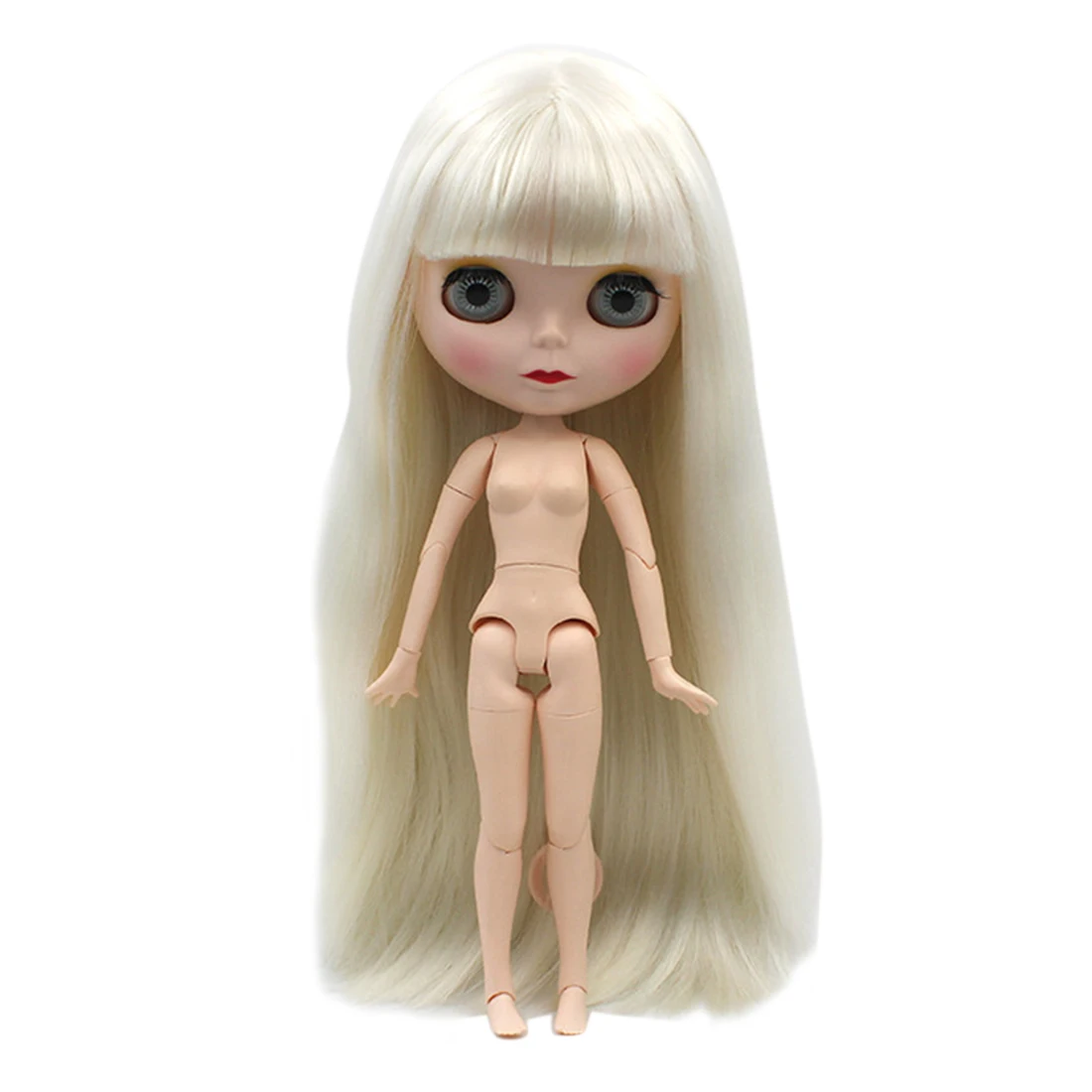 

19 Joints OB24 Ball Joint Dolls Naked Baby Doll Toy With Wig - Type 33 Light Golden Straight Hair + Fair Skin