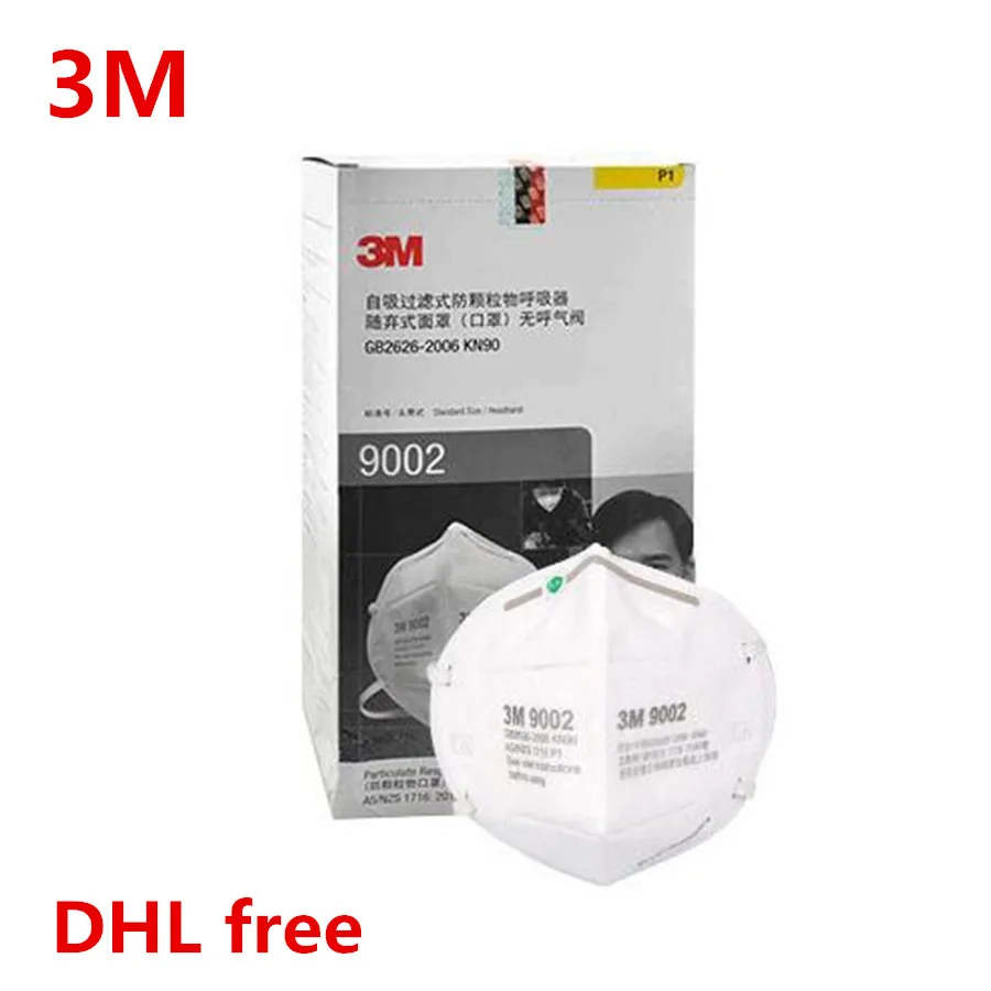 

3M 9002 Dust Mask Folding Dust Mask Anti-pm2.5 Respirator Anti-fog Masks KN90 Safety Mask