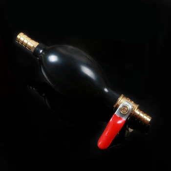 

Car Motorcycle Hand Ball Pump Gas Primer In-line With Fuel Hose Valve Set Kit