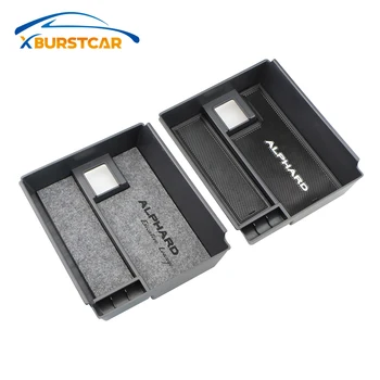 

Alphard Armrest Storage Box Fit for Toyota Alphard Vellfire AH30 2015 - 2019 Central Console Organzier Stowing Tidying Storage