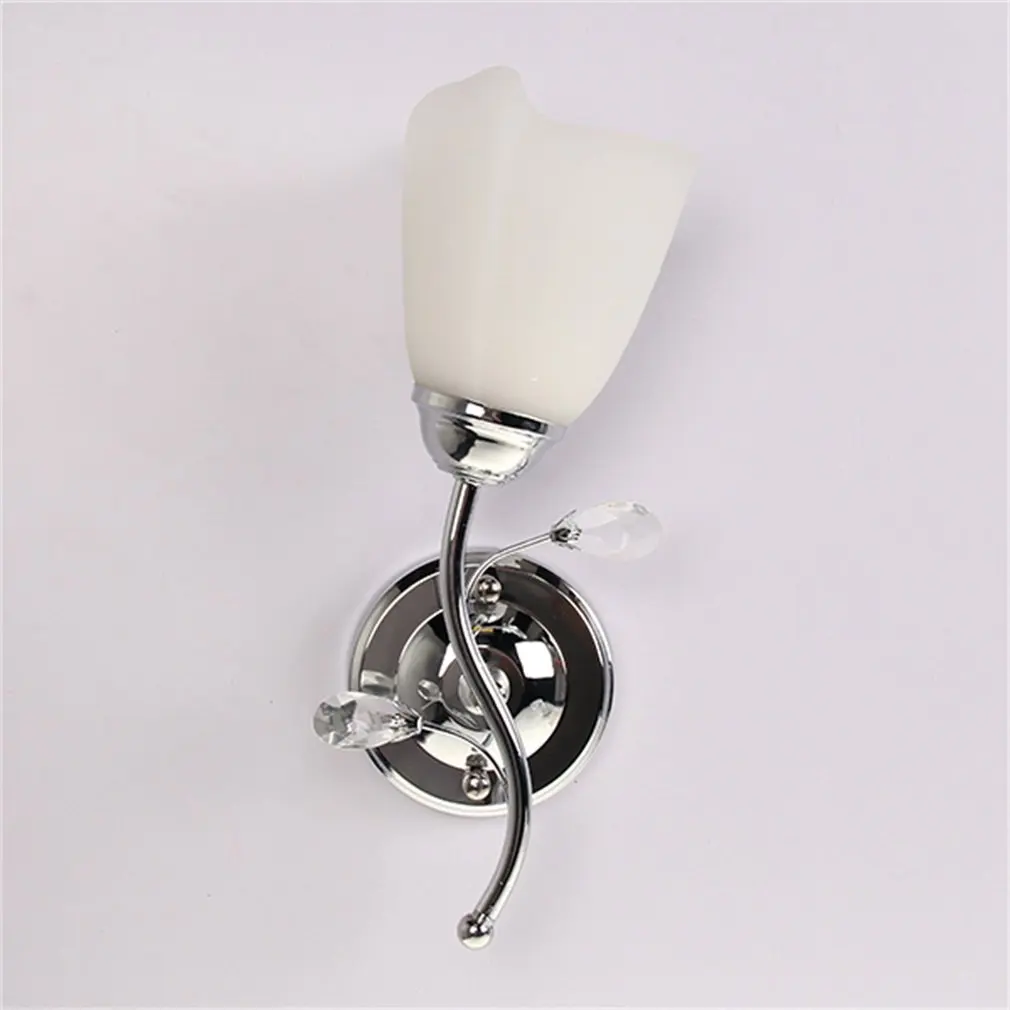 Single/Double Head Wall Sconce Chrome Steel Glass Shape Wall Light Corridor Living Room Lighting Lamp Decorative Light Single/Double Head Wall Sconce Chrome Steel Glass Shape Wall Light Corridor Living Room Lighting Lamp Decorative Light
