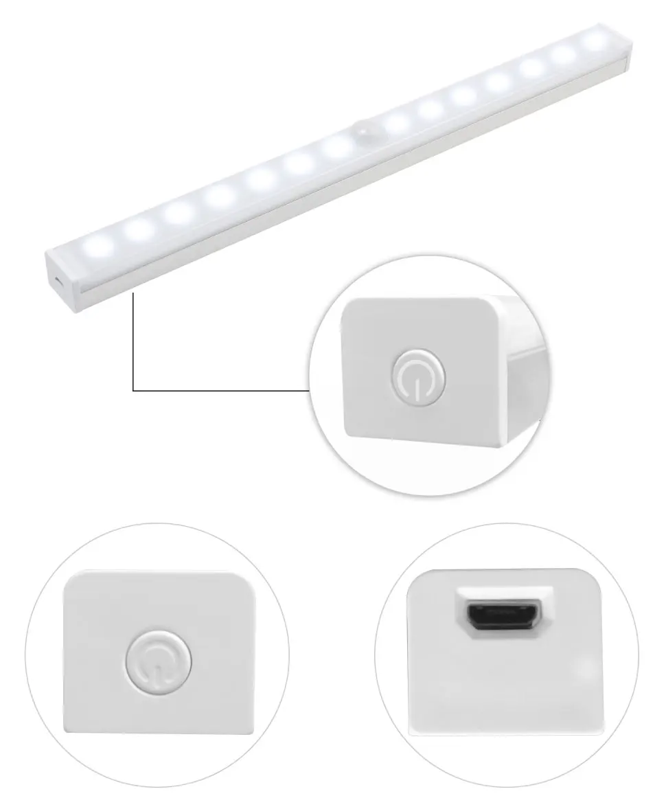 childrens night lights PIR Motion Sensor LED Cabinet Light Dimmable Night Lights USB Rechargeable 6/10/20/36/60 LEDs Closet Lamp For Kitchen  Wardrobe star night light