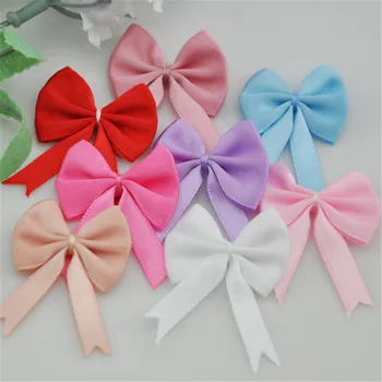 

40pcs Satin Ribbon Bows Flowers Wedding Appliques DIY Craft U pick A44