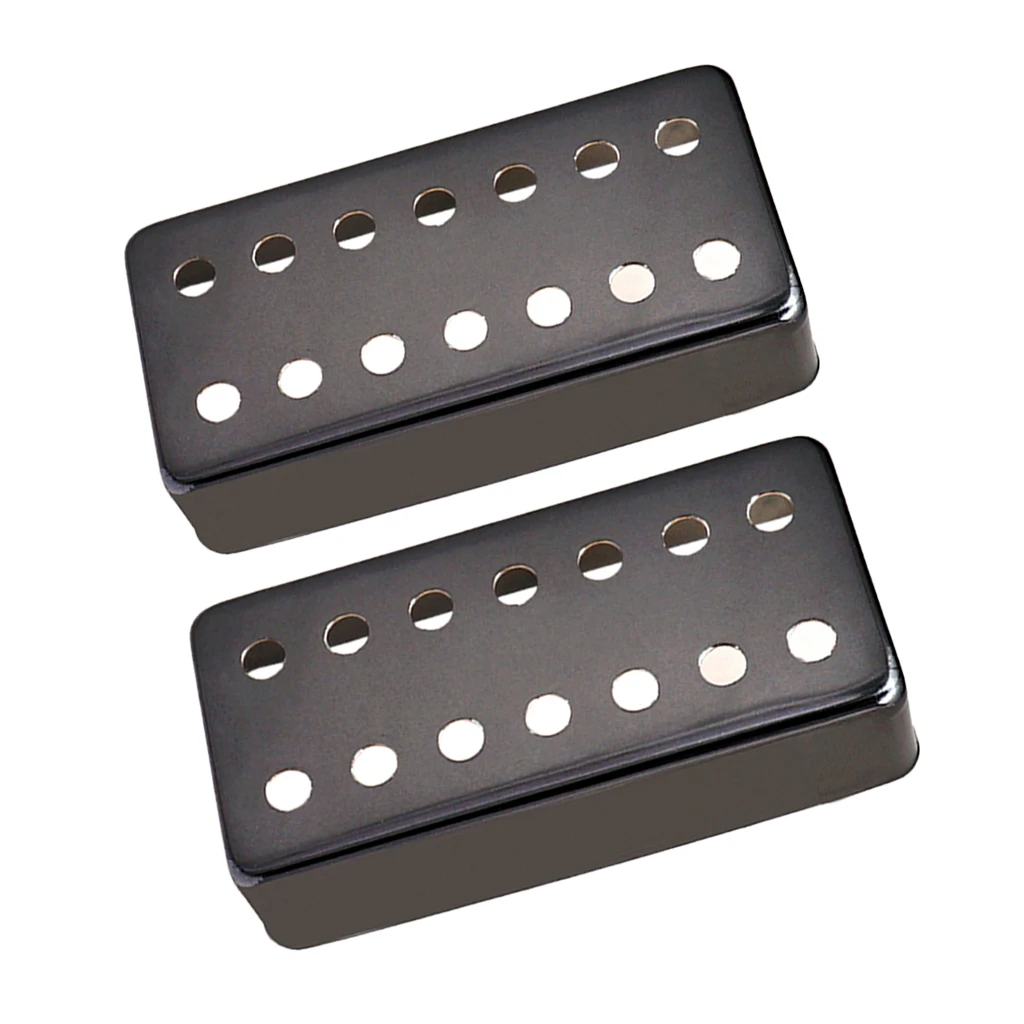  Pack of 2 PCS Humbucker Pickup Covers Brass Electric Guitar Musical Part Decor for 7 String Electric Guitar Accessory 