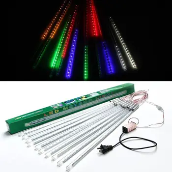 

US Plug 30cm 2835SMD Waterproof Meteor Shower Rain 10 Tube LED String Light Christmas Tree Outdoor Strings Lamp AC85-265V