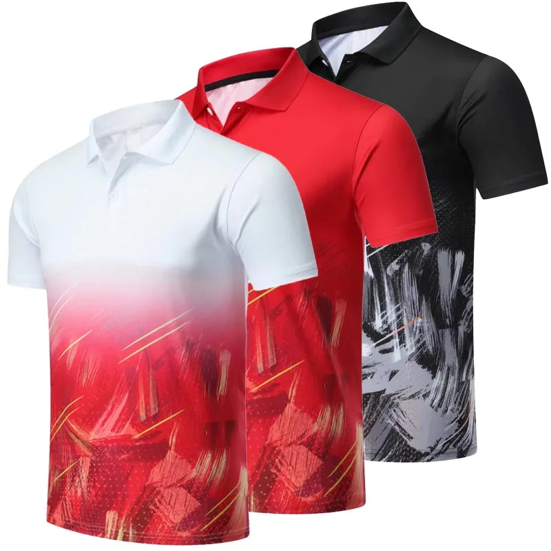 Kids Men Golf Polo Shirts Outdoor Sportswear Short Sleeve Women Golf ...