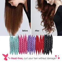 20pcs Sponge Wave Point Curling Irons Hair Rollers DIY Soft Hair Curler Overnight Styling Girls Curling Wavy Hair Net Tools