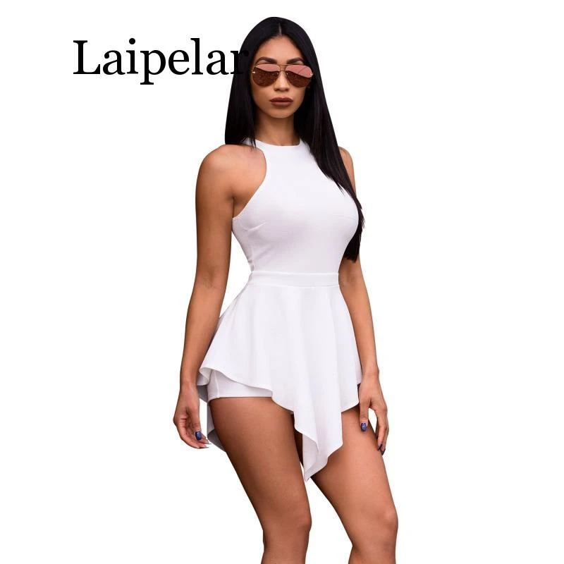 white two piece romper