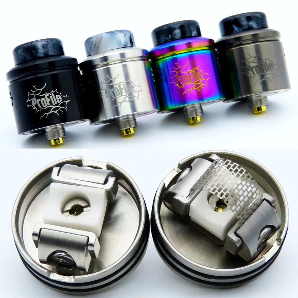 

ZHISHUO Profile RDA Atomizer Mesh Single Coil 24mm Vape Rebuildable Dripping Tank for Vaper 510 Electronic Cigarette Box Mod