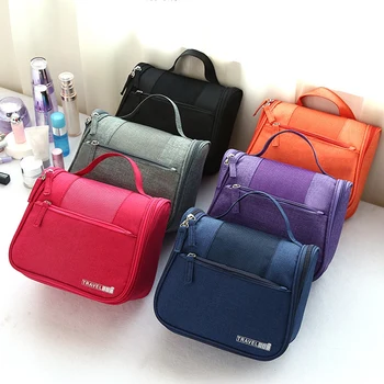 

Blue Vanity Women Men Toilet Toiletry Kit Cosmetic Makeup Make Up Bag Case for Travel Organizer Pouch