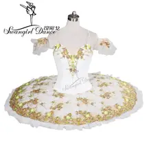 Для взрослых, Спящая красавица, белая профессиональная балетная пачка с милыми цветами, розовая классическая балетная пачка, балерина, пачка для девочек, sbt8991