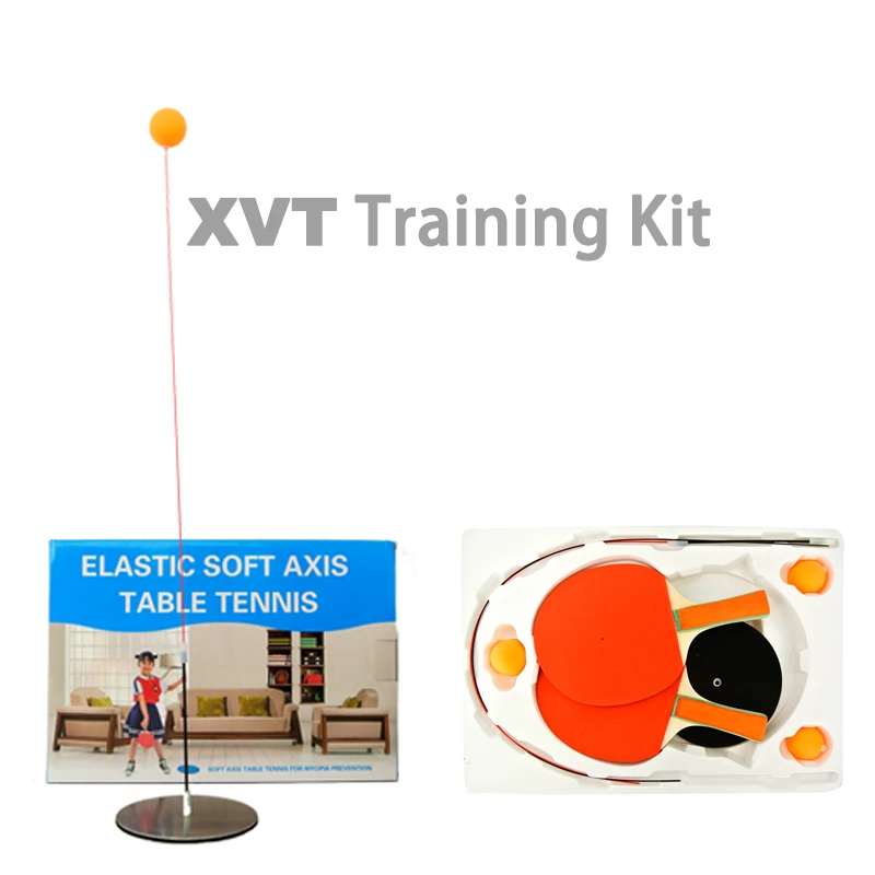 Xvt Table Tennis Training Kit Children Training Tool Elastic Soft Axis