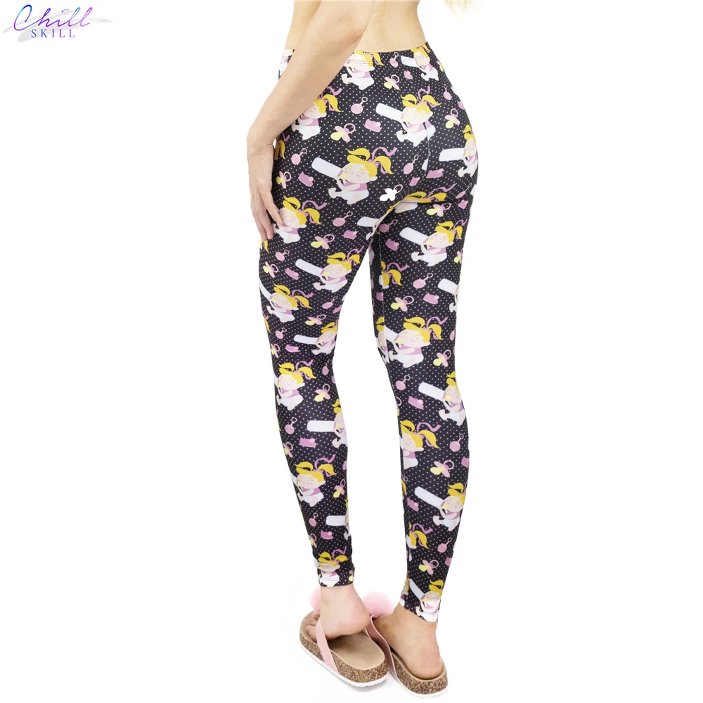 

CHILL SKILL New Women baby_girl Printed Sexy Fitness Leggings paddy Fashion Woman Pants