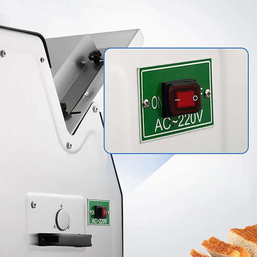 Electric Toast Processor Cutter Slicer Commercial Toast Bread Slicer Stainless Steel Bread Cutting Machine Machine