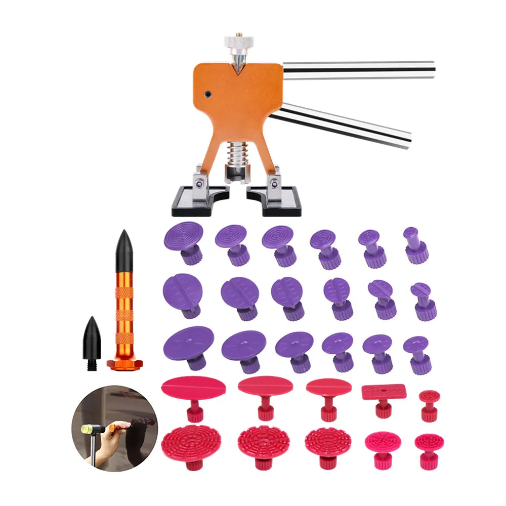 

PDR Tools Paintless Dent Repair Tools Golden Dent Lifter Glue Tabs Auto Body Dent Removal tool Car repair tools