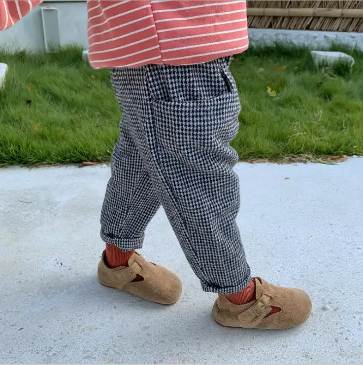 New Girls Plaid Pants Autumn Winter Fashion Girls Pants 1-6T PQ846
