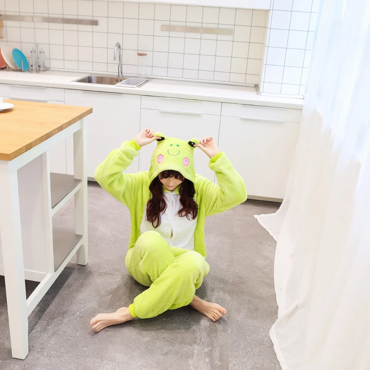 Kids Boy Girl Frog Costume Kigurumi Cartoon Animal Halloween Fancy Children Cosplay Dress Pajama Kids Boy Girl Frog Costume Kigurumi Cartoon Animal Halloween Fancy Children Cosplay Dress Pajama