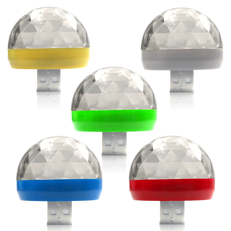 СВЕТОДИОДНЫЙ Автомобильный USB светильник CNSUNNYLIGHT DJ RGB мини цветная музыкальная