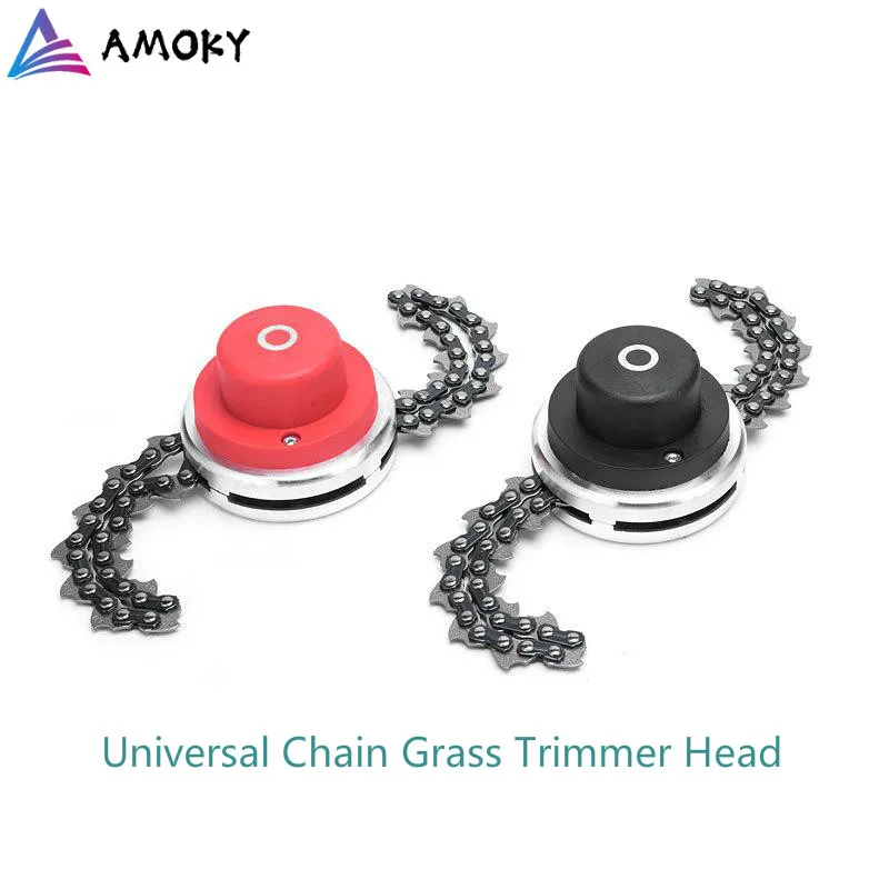 

AMKOY Universal 1 Pair Grass Trimmer Head Chain Brush Cutter Blade Lown Mower Spare Parts Coil Chain Garden Grass Cutter Tool