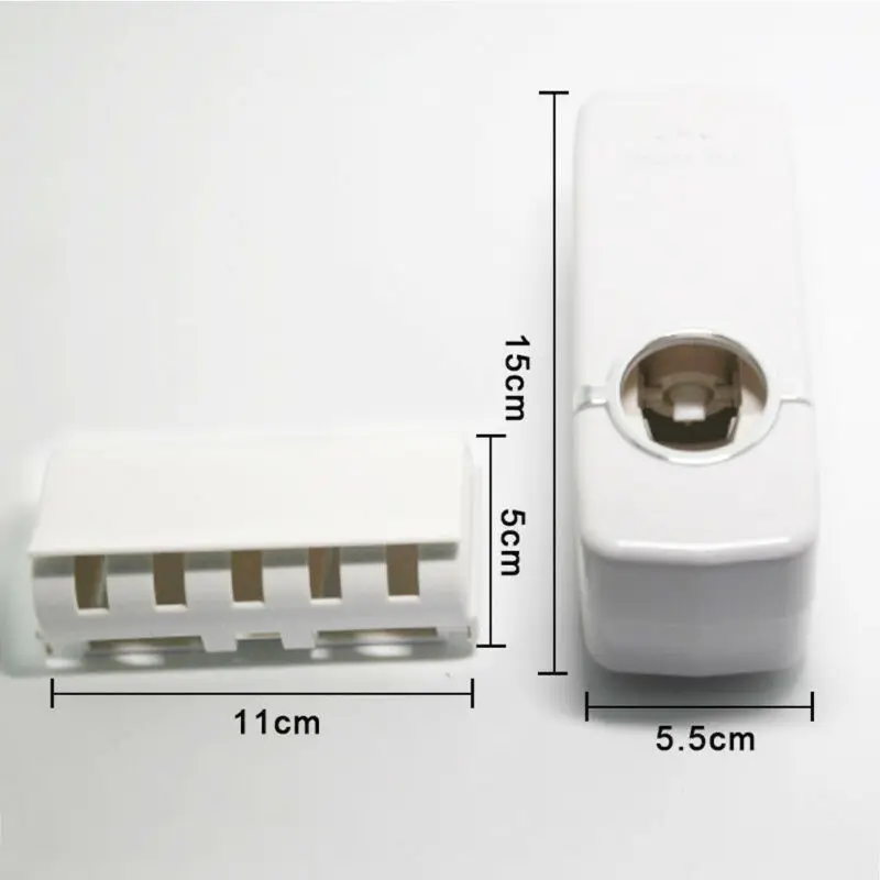 Автоматическая соковыжималка для зубной пасты, Диспенсер, трубка, присоска+ 5 держатель для зубной щетки, портативный пластиковый башенный набор аксессуаров