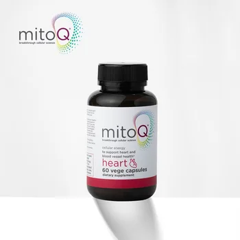 

MitoQ Heart CoQ10 Capsules Magnesium Cardiovascular Health Supplement Free Radical Scavenger Healthy Blood Pressure Lipids