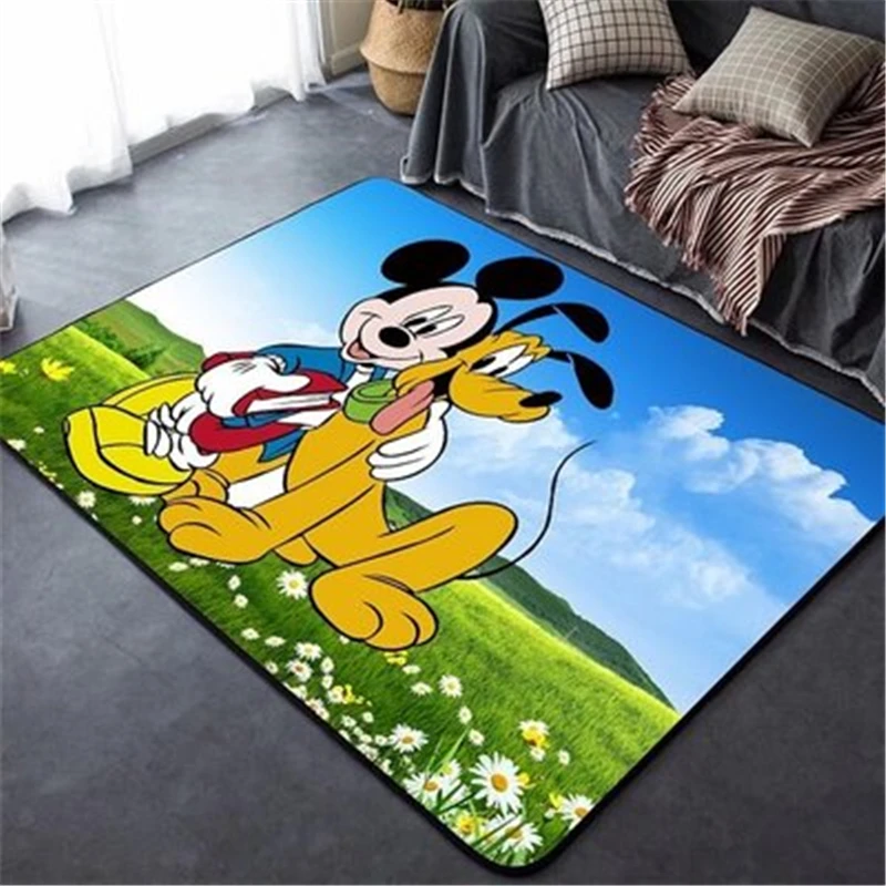 80x160cm mickey crianças jogar tapete para sala