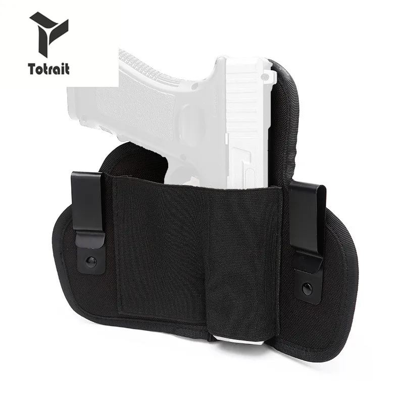 

TOtrait Tactical Universal Military Gun Holster Waist Concealed Pistol Bag for Left/Right Hand Hunting Accessories Glock 17 19