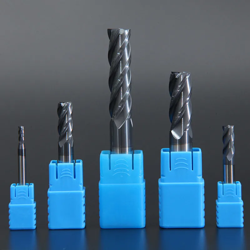 1PC-High-Quality-Tungsten-Steel-Milling-Cutter-End-Mil-HRC50-4-Flute ...