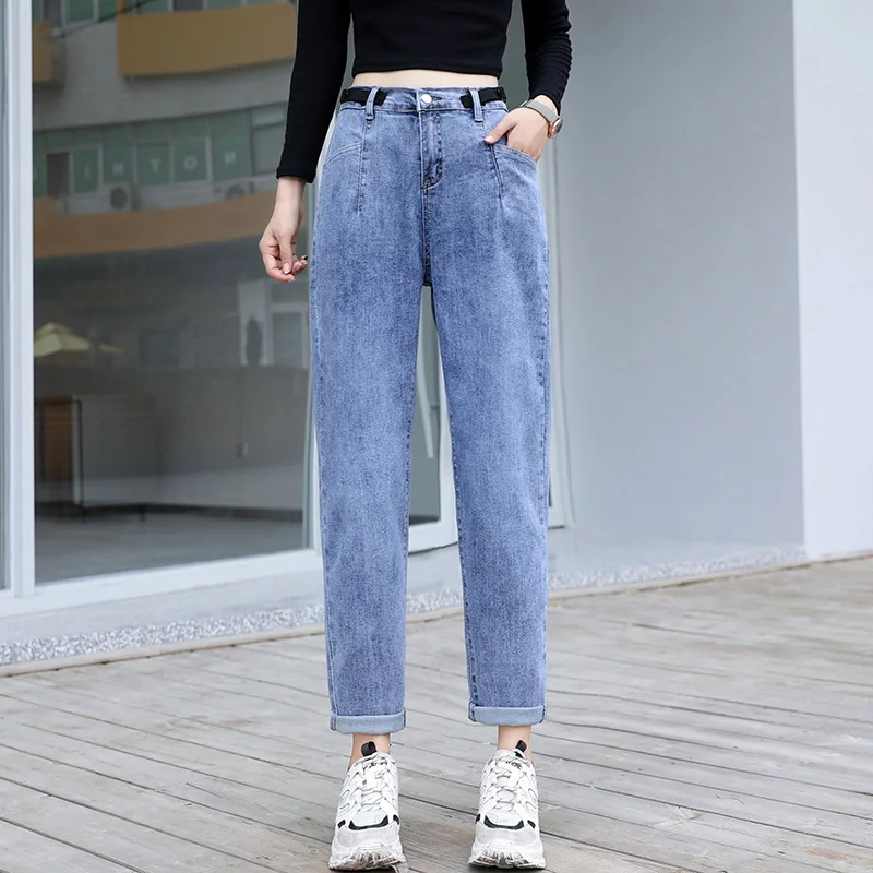 Zsrs джинсы mujer mom джинсы pantalones novio джинсы para mujer con cintura alta talla grande джинсы с эффектом пуш-ап 2xl - Цвет: Синий