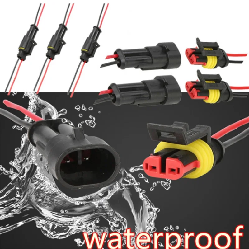 10PCS 2 Pin Way Car Sealed Waterproof Electrical Wire Connector Plug wire connectors,electrical connectors plug