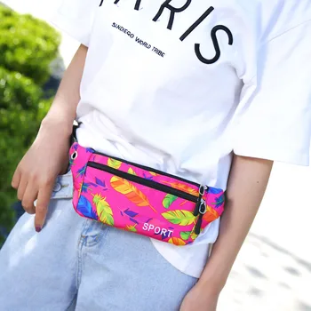 

Women Casual Pockets Waist Bag Outdoor Money Mobile Phone Belt Bag Camouflage Double Zipper Pockets Strap Bags #T1P