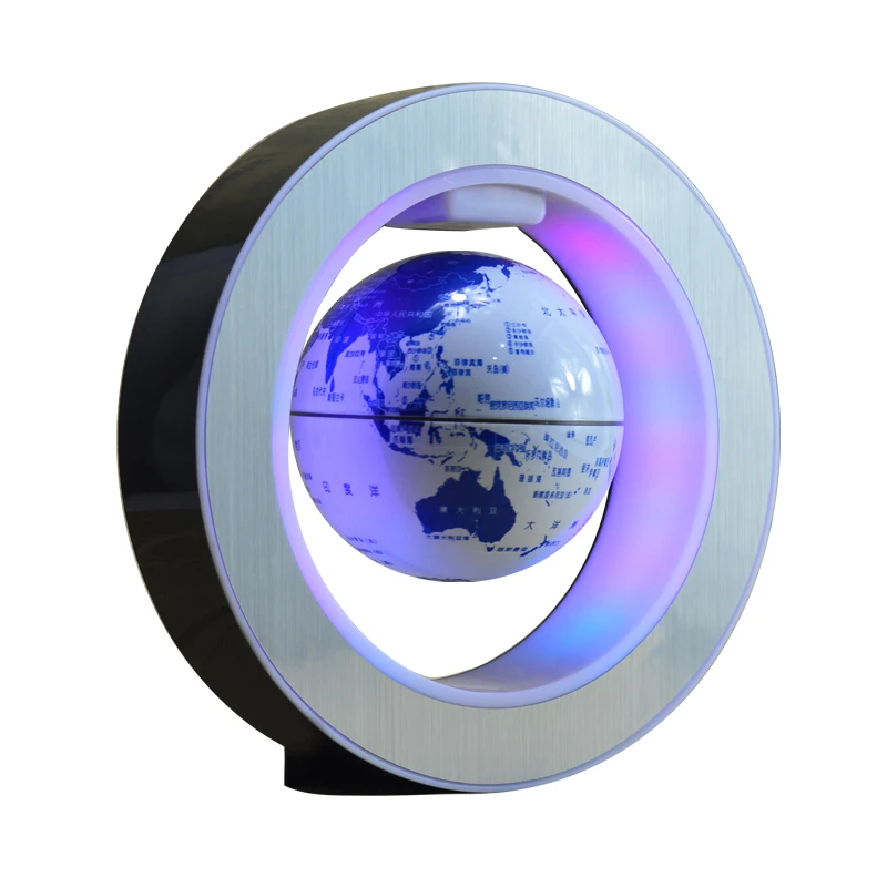 3'' Floating Globe Magnetic Levitation Anti Gravity World Map Rotating Light New 
