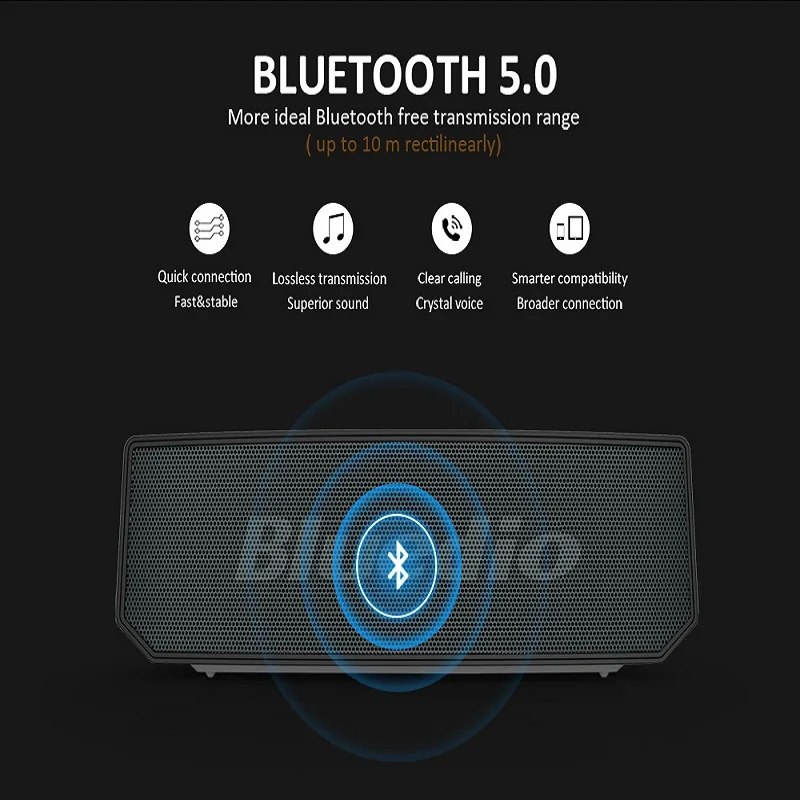 Bluedio BS-6 Лидер продаж беспроводной высококачественный bluetooth-динамик с поддержкой голосового управления мини-динамик с микрофоном