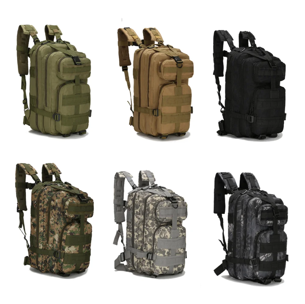 

Military Backpack Tactical Army Rusacks Outdoor Sports Campping Hiking Trekking Fishing Hunting Waterproof 600D Nylon Daypack