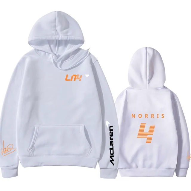 Hoodies Autumn Winter Formula One Racer Lando Norris F1 McLaren Team Racing Fans Hoodie Team Logo Men/Women Oversized Hoodies 5