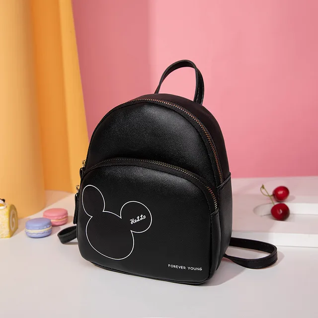 Mochila de cuero y tela. Mochila para mujer hecha a mano. Mochila de piel y  lona.