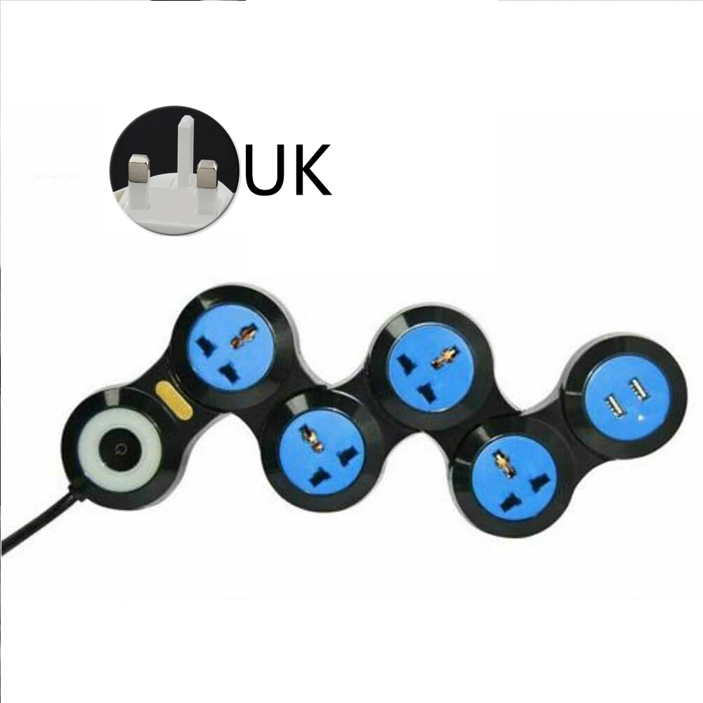 Разъем для дома, практичный, офисный, Вращающийся шарнир, usb, аксессуары для зарядки, огнестойкая розетка, многофункциональная, 5 держателей