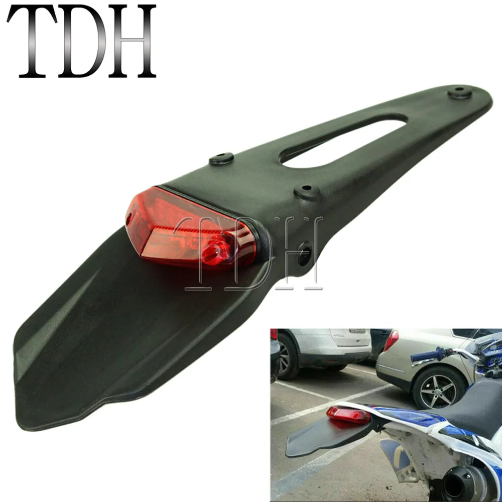 Мотоцикл LED задний тормозной фонарь Fender номерные знаки для кронштейн держатель