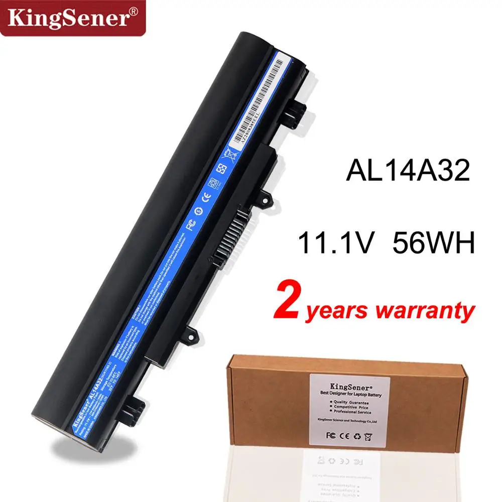 Kingsener Al14a32 Bateria do Portátil para Acer E14 E15 E5411 E5-421 E5-471 E5511 E5-551 E5-572 E1-571 E1-571g V3-472 V3-572 Al14a32