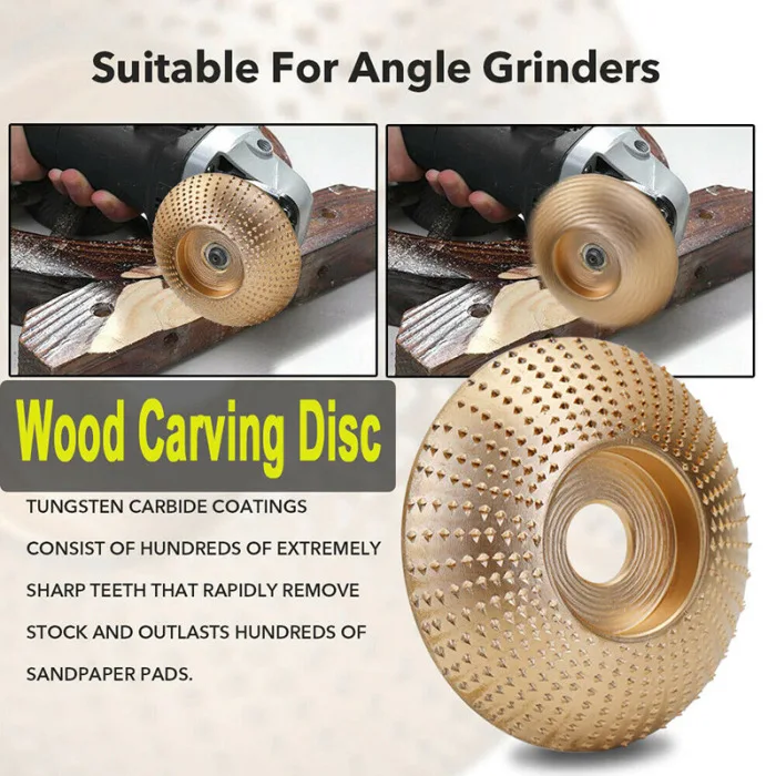 Вольфрамовый карбидовый шлифовальный диск 4 размера деревообрабатывающий деревянный угловой шлифовальный диск PI669