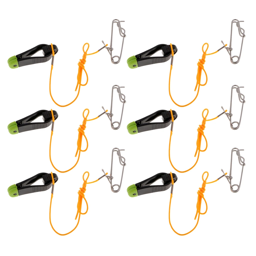 6pc Power Grip Release Clip Planer Board Boat Outfitting with Snap