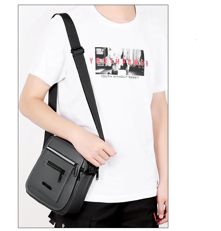 IVOTKOVA Мужская модная нейлоновая однотонная Повседневная деловая сумка на плечо Сумки Конверты обычные Сумки на одно плечо для отдыха