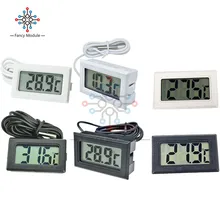 Diymore Мини ЖК-цифровой термометр для морозильной камеры температура-50~ 110℃ Холодильник термометр Крытый Открытый зонд 1 м 2 м