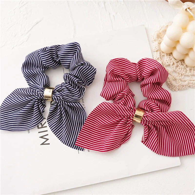 Fashion Scrunchier for Woman Elastic Hairband Knot Scrunchy Girls Hair Accessories Christmas Headbans Pleated Headband Scrunchie flapper headband